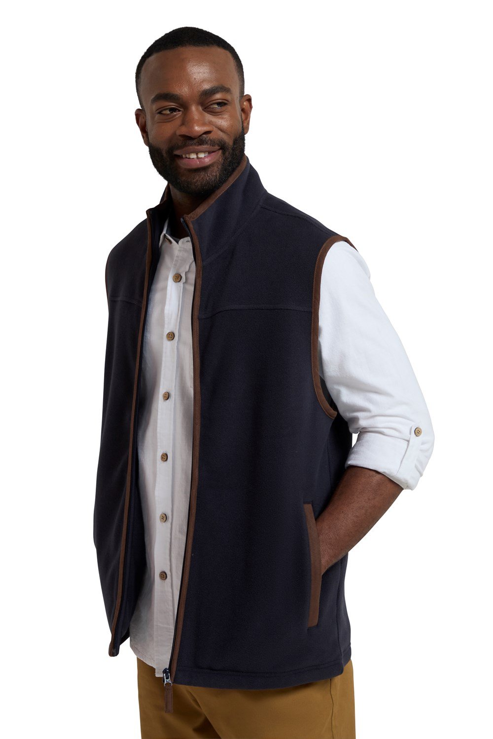 Mountain Warehouse Rove Mens Fleece Gilet Lightweight Bodywarmer Winter Jacket - Picture 35 of 35