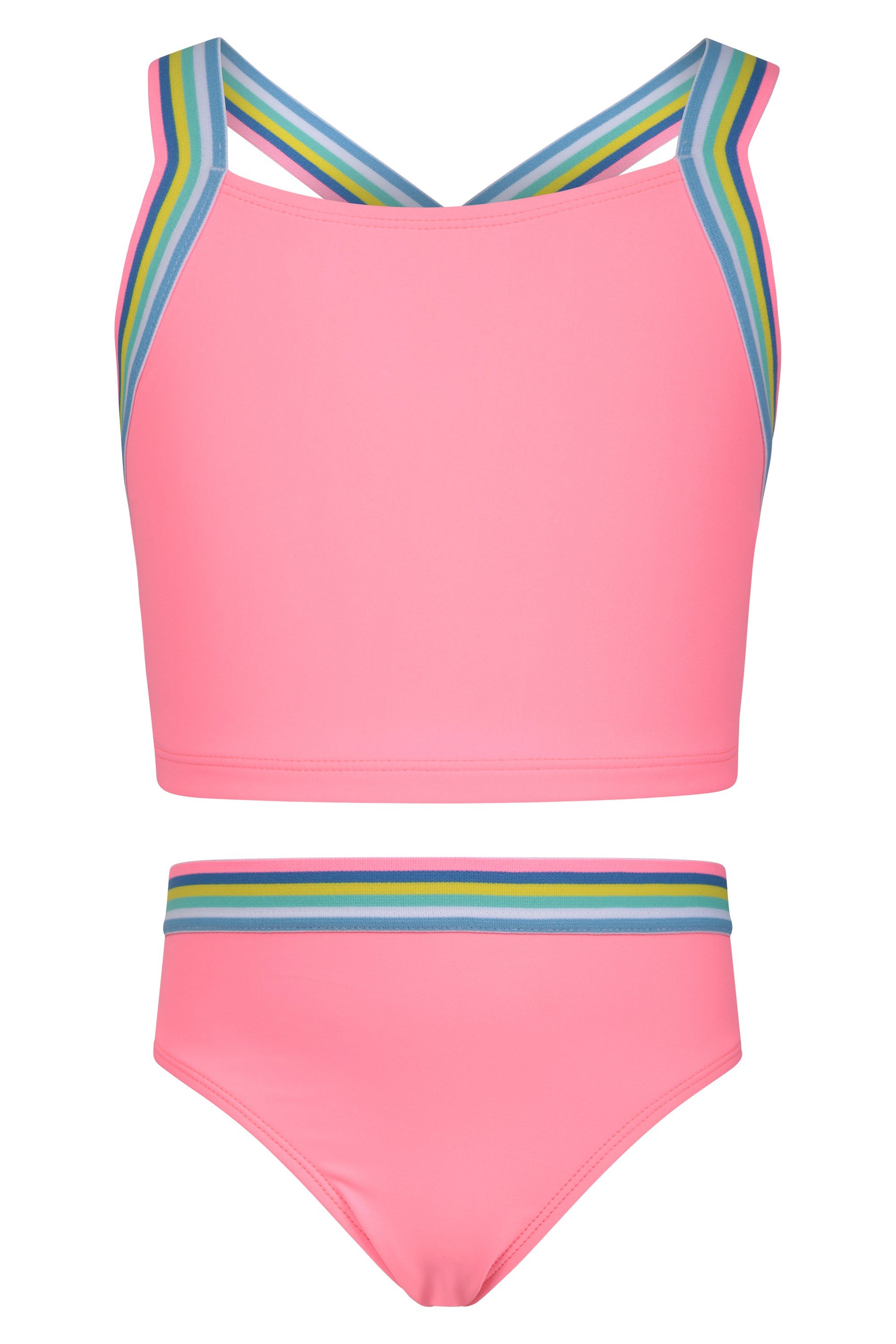 Mountain Warehouse Mountain Warehouse Kids Printed Tankini Set Quick Dry Summer Beach Swim Suit 