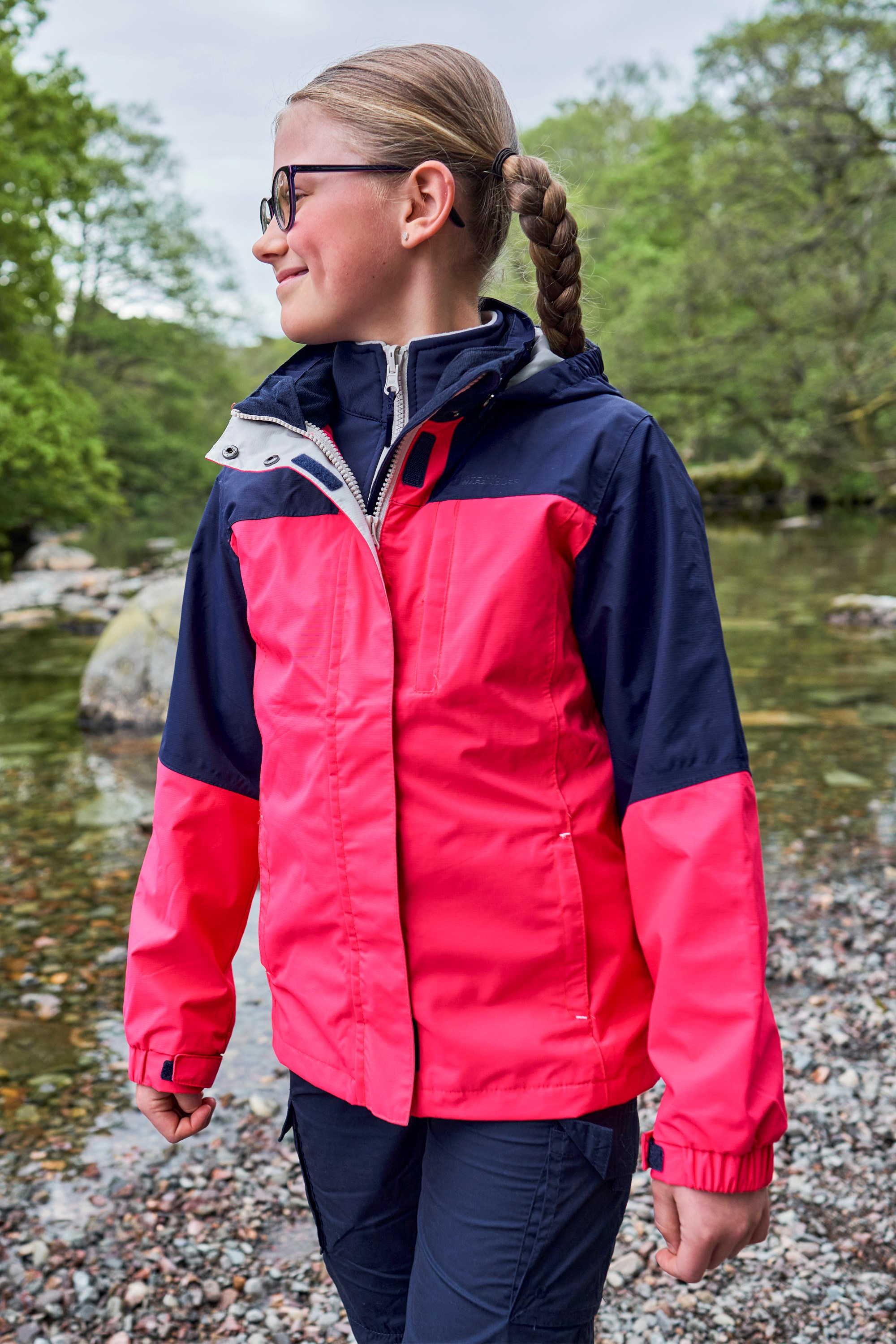 Mountain Warehouse Boys Brand New 3 in 1 Black Waterproof Jacket 