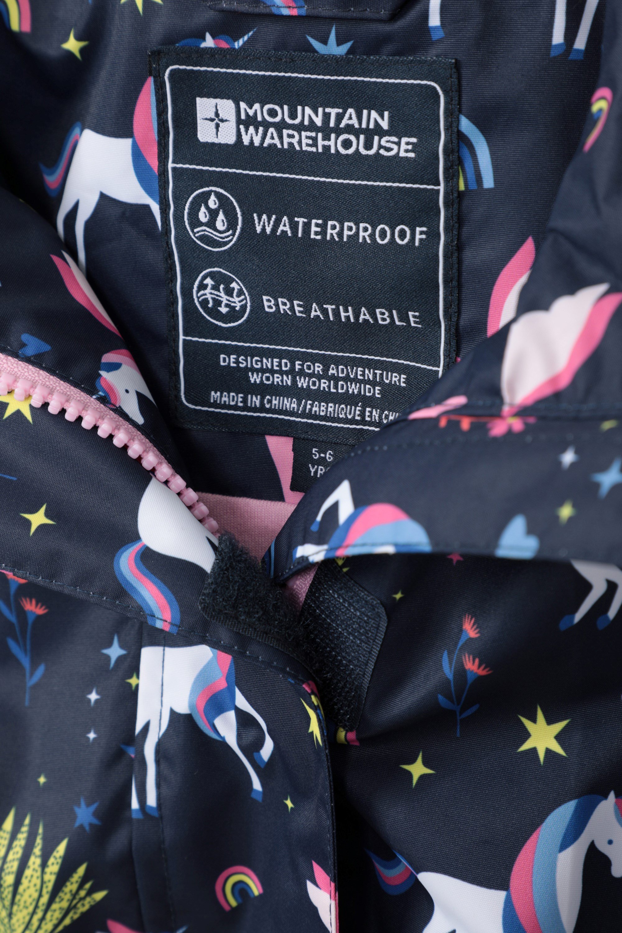 Joules rainelong discount printed waterproof jacket