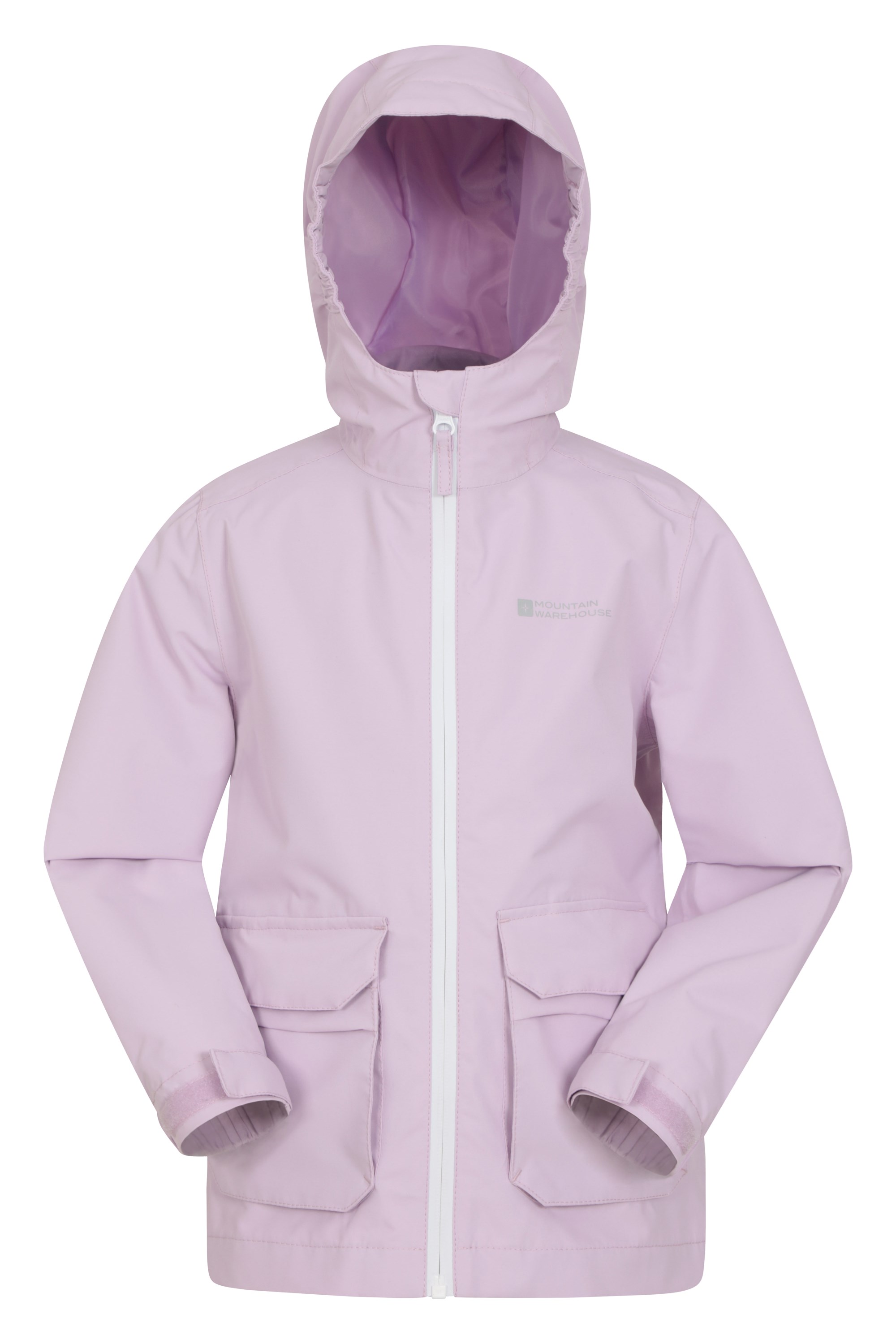 Patch Pocket - wodoodporna kurtka dziecięca - Purple