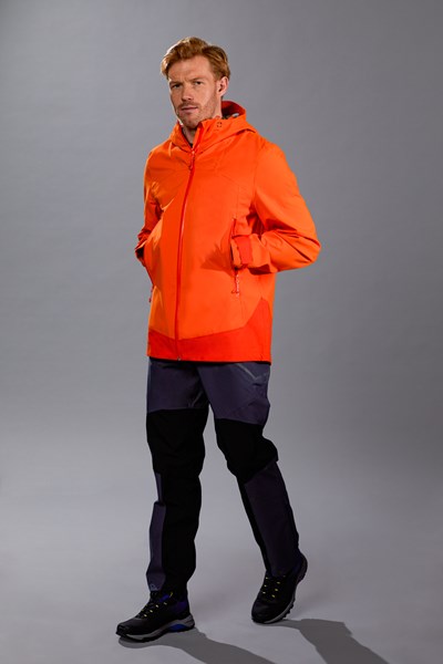 Ultra Atlas Mens Waterproof Jacket - Orange