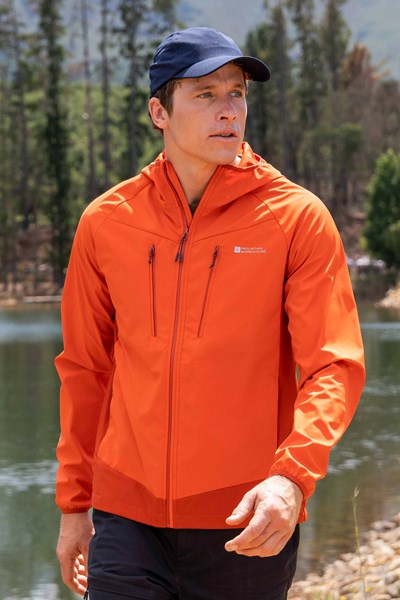 Ambit Mens Lightweight Softshell Jacket - Orange