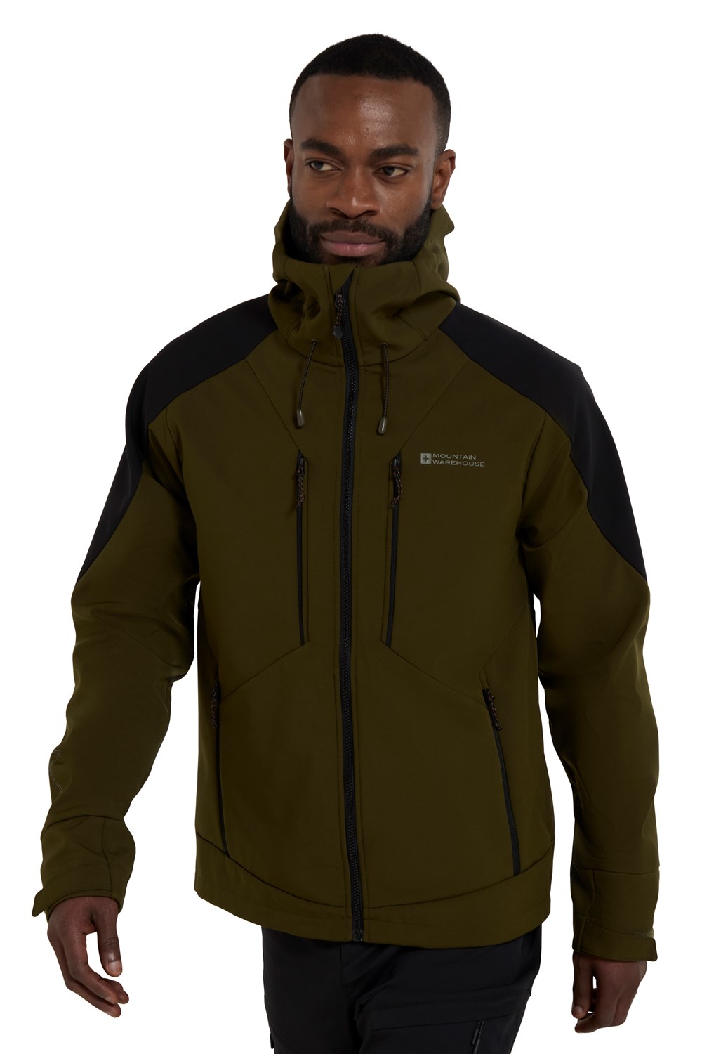 Mountain Warehouse Mens Radius Softshell Jacket Water Resistant Coat - Picture 84 of 99