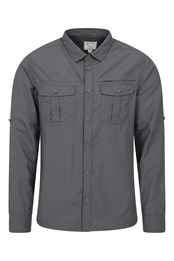 Chemise anti-moustiques Navigator II pour homme Gris Foncé