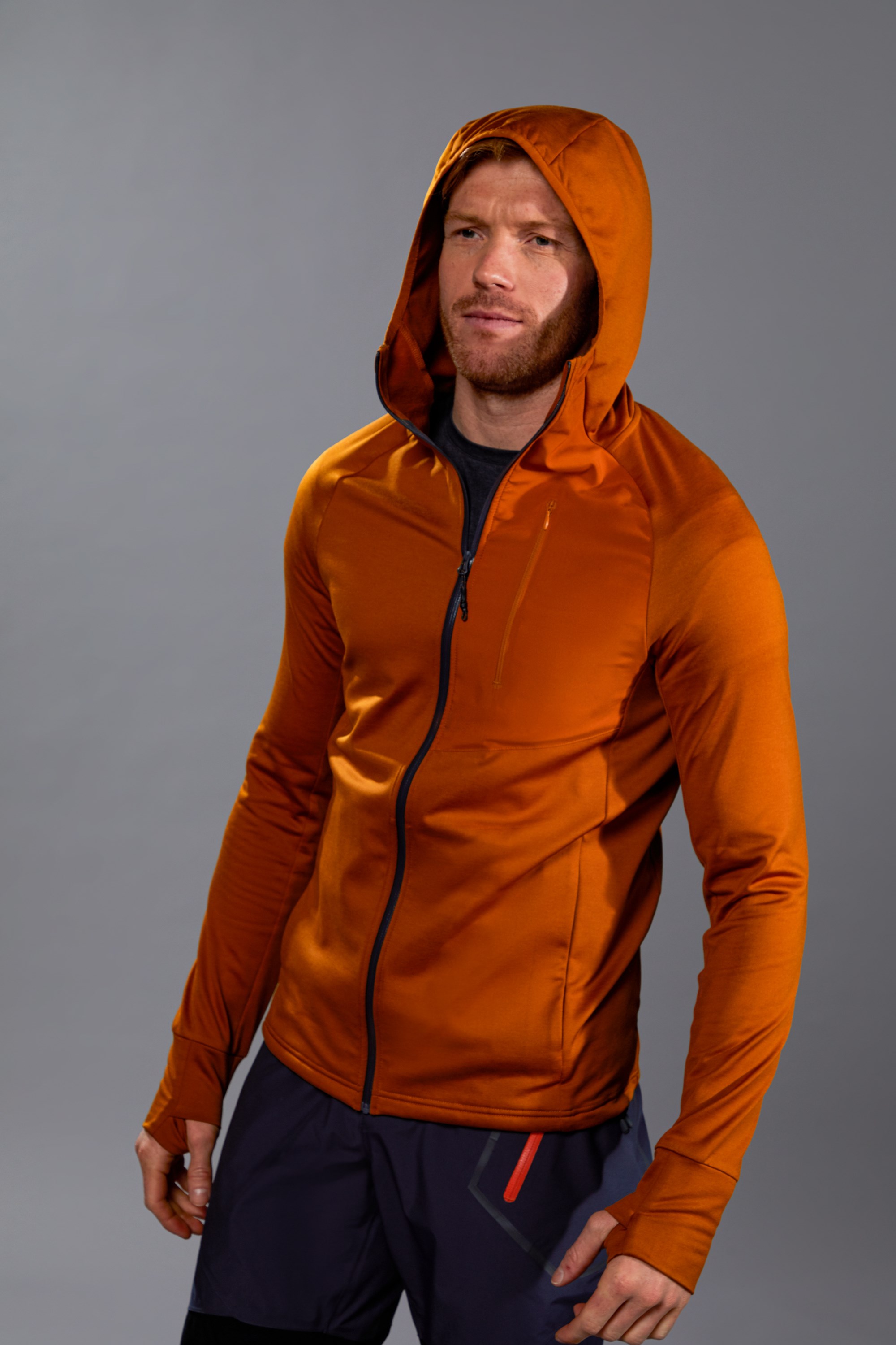 Mountain Warehouse Ultra Kirkpatrick Mens Hooded Fleece Outdoors Best for Camping Breathable Travelling & Hiking Water Resistant Lightweight Top