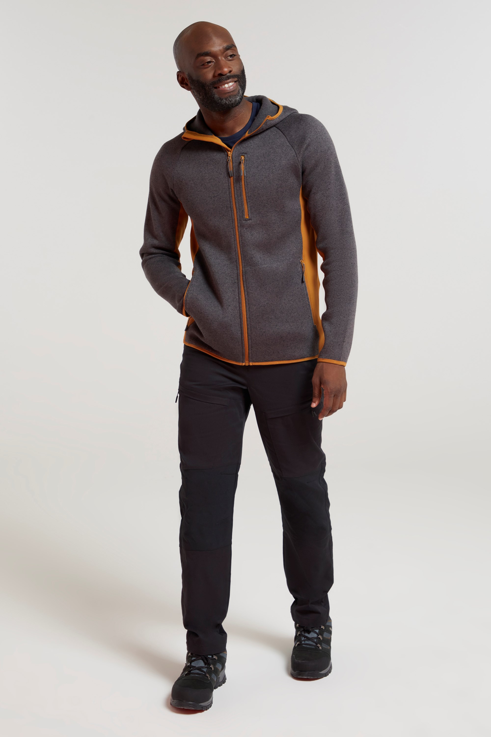Mountain Warehouse Treston Mens Full-Zip Fleece Jacket - Black | Size 3XL