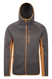 Treston Mens Hooded Fleece Dark Grey