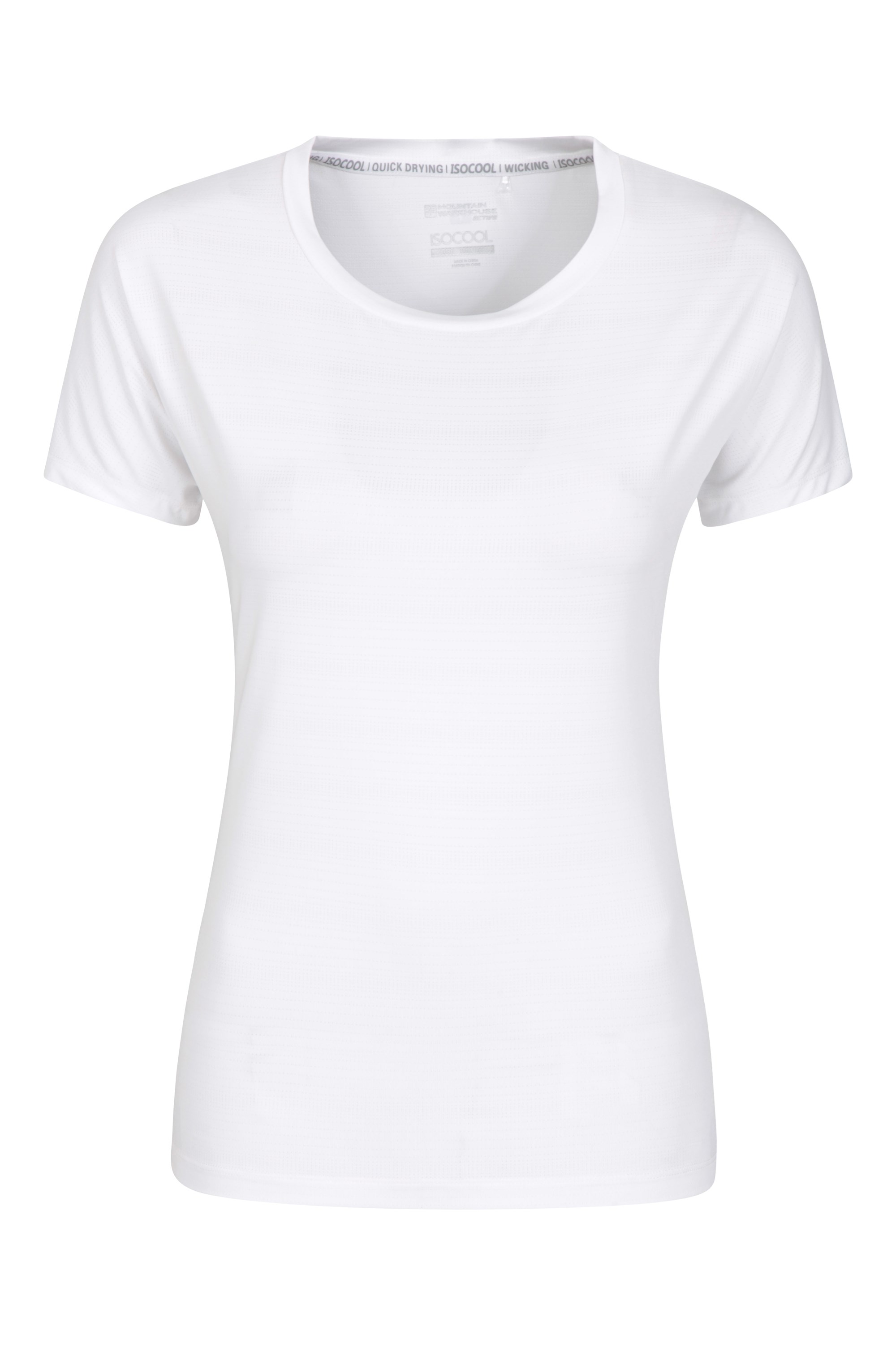Aya — damska koszulka z krótkim rękawem - White