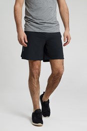 Motion Mens 2 in 1 Active Shorts Black