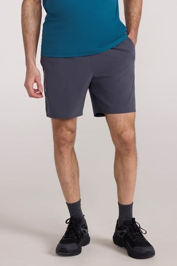 Motion Mens 2 in 1 Active Shorts Dark Grey