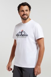 Wander Organic Cotton - t-shirt męski Biały