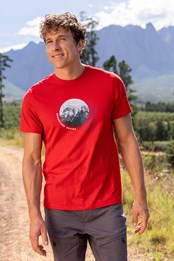 Adventure Begins Organic Cotton - t-shirt Czerwony