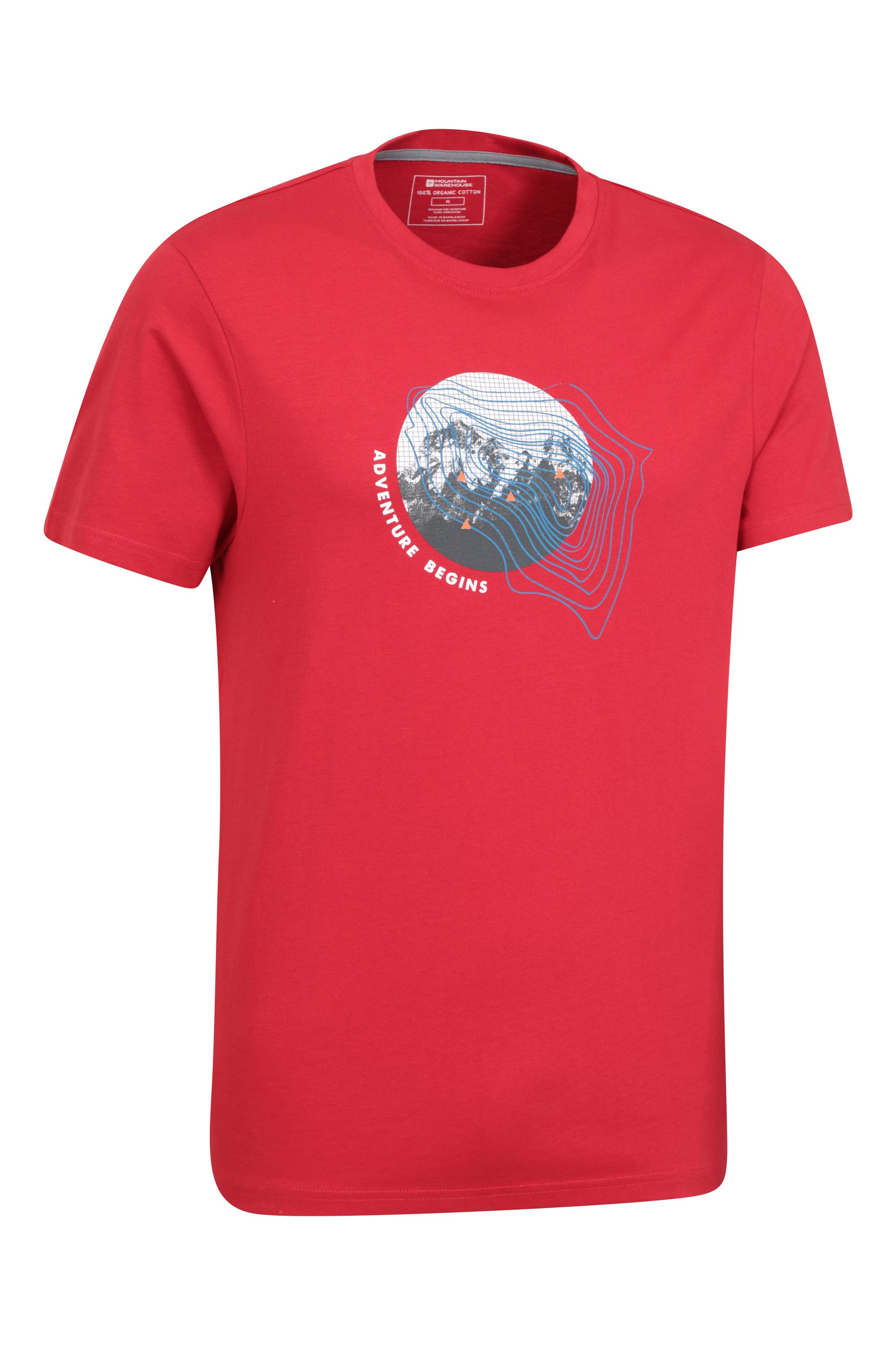 Adventure Begins Cotton Mens T-Shirt | Mountain Warehouse US