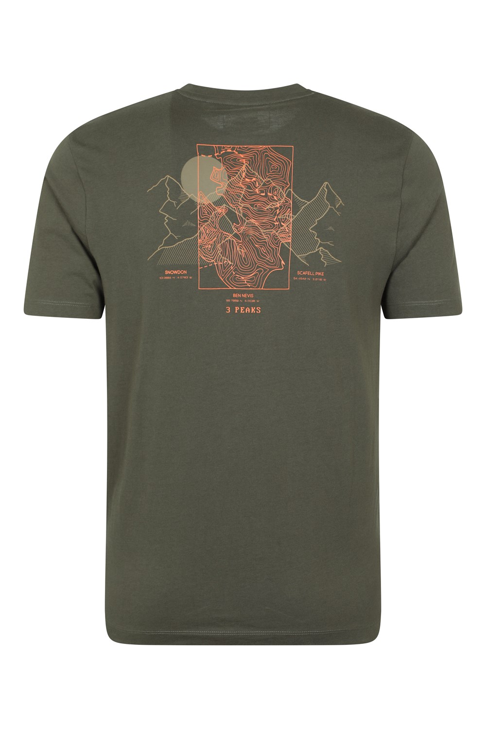 Mountain Warehouse Men's 3 Peaks Casual Printed Tee Male 100% Cotton Top - Picture 18 of 29