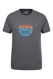 Discover Mountain Organic Mens T-Shirt