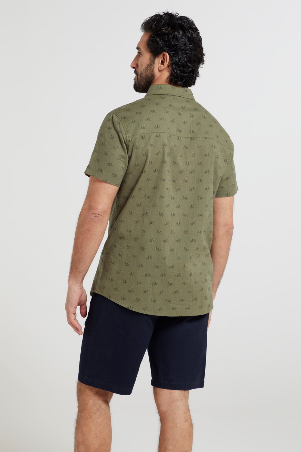 Mountain Warehouse Mens Preston Illustration Shirt Lightweight 100% Cotton Top - Picture 23 of 49