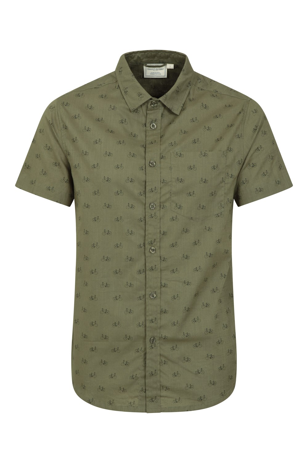 Mountain Warehouse Mens Preston Illustration Shirt Lightweight 100% Cotton Top - Picture 26 of 49