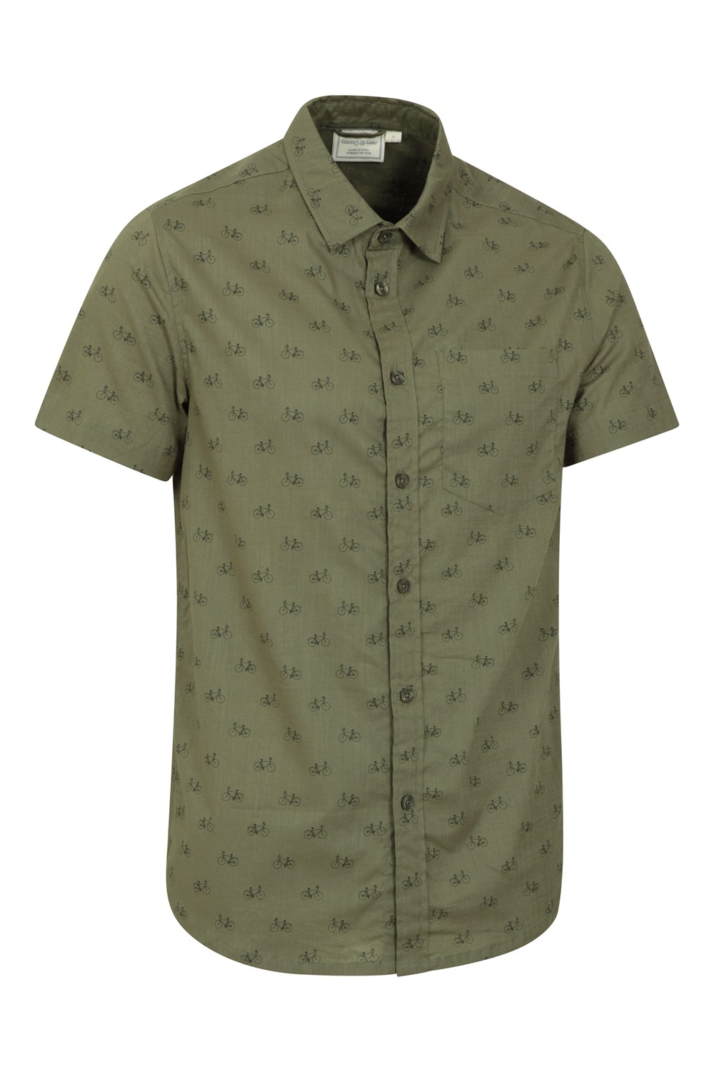 Mountain Warehouse Mens Preston Illustration Shirt Lightweight 100% Cotton Top - Picture 27 of 49