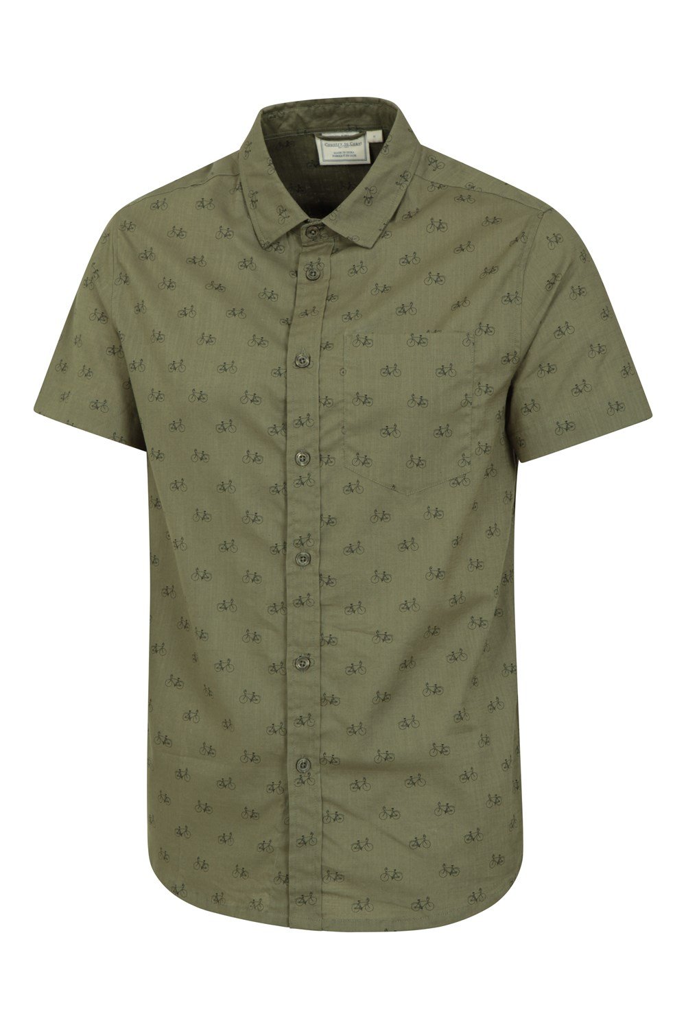 Mountain Warehouse Mens Preston Illustration Shirt Lightweight 100% Cotton Top - Picture 29 of 49