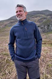 Polaire à demi-glissière Treston - Pour homme Bleu Marine