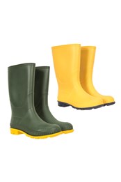 Plain Kids Rain Boots - 2-Pack