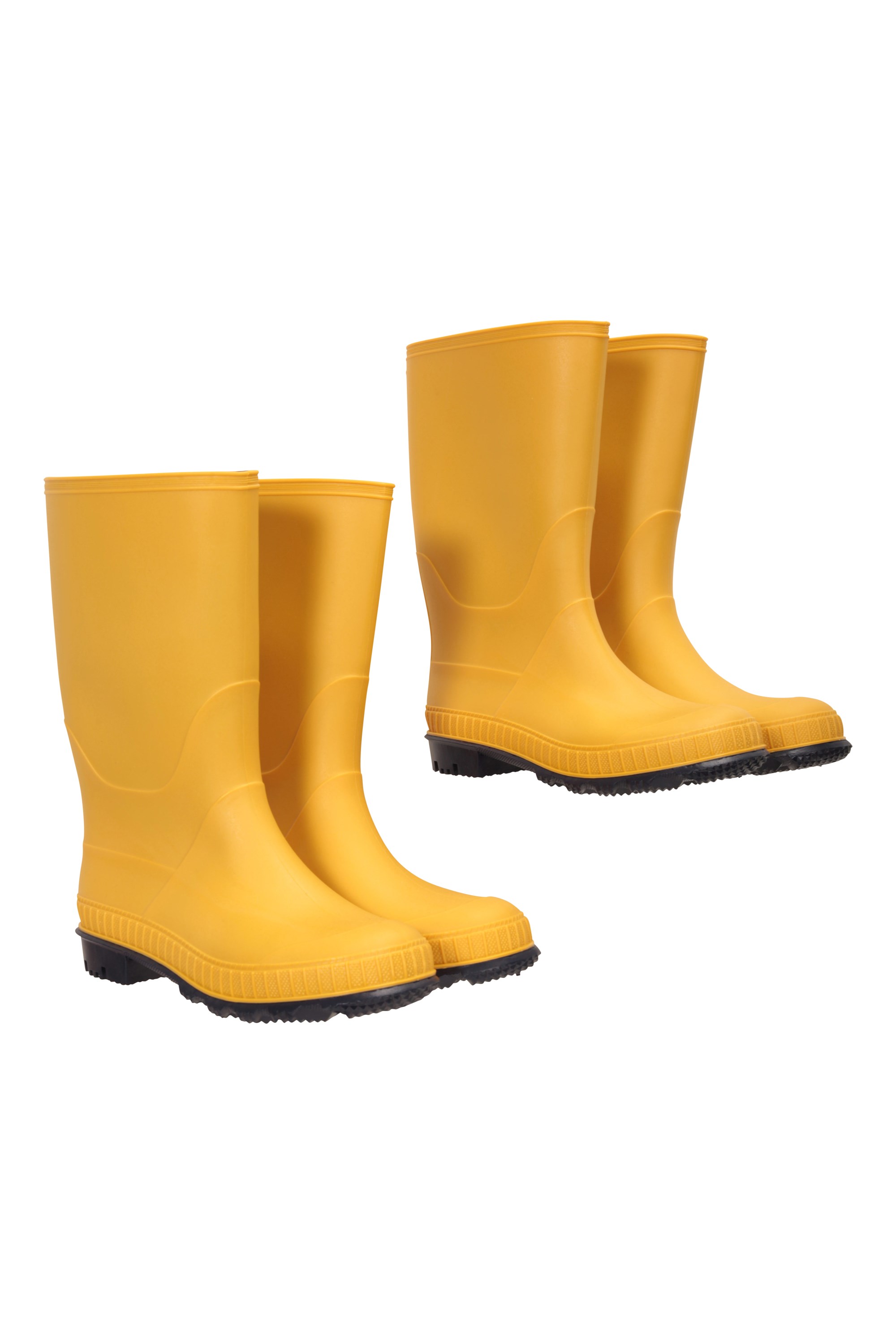 Plain Kids Rain Boots - 2-Pack - Yellow