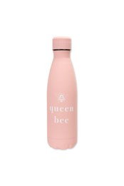 Bee Slogan Double-Walled Bottle - 16 oz. Pink