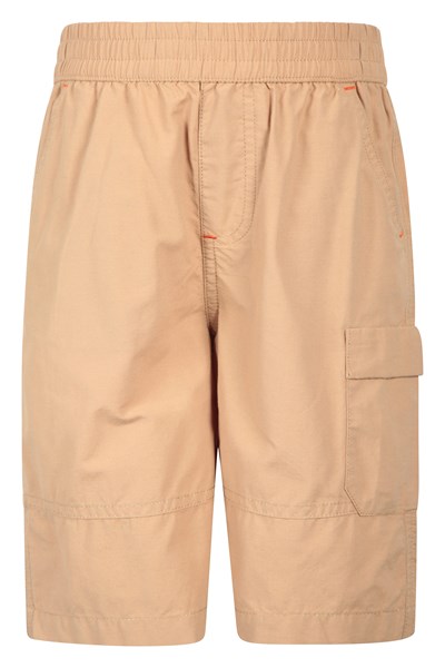 Explorer Kids Organic Cotton Shorts - Beige