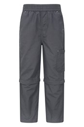 Explorer Kids Organic Zip-Off Pants Grey