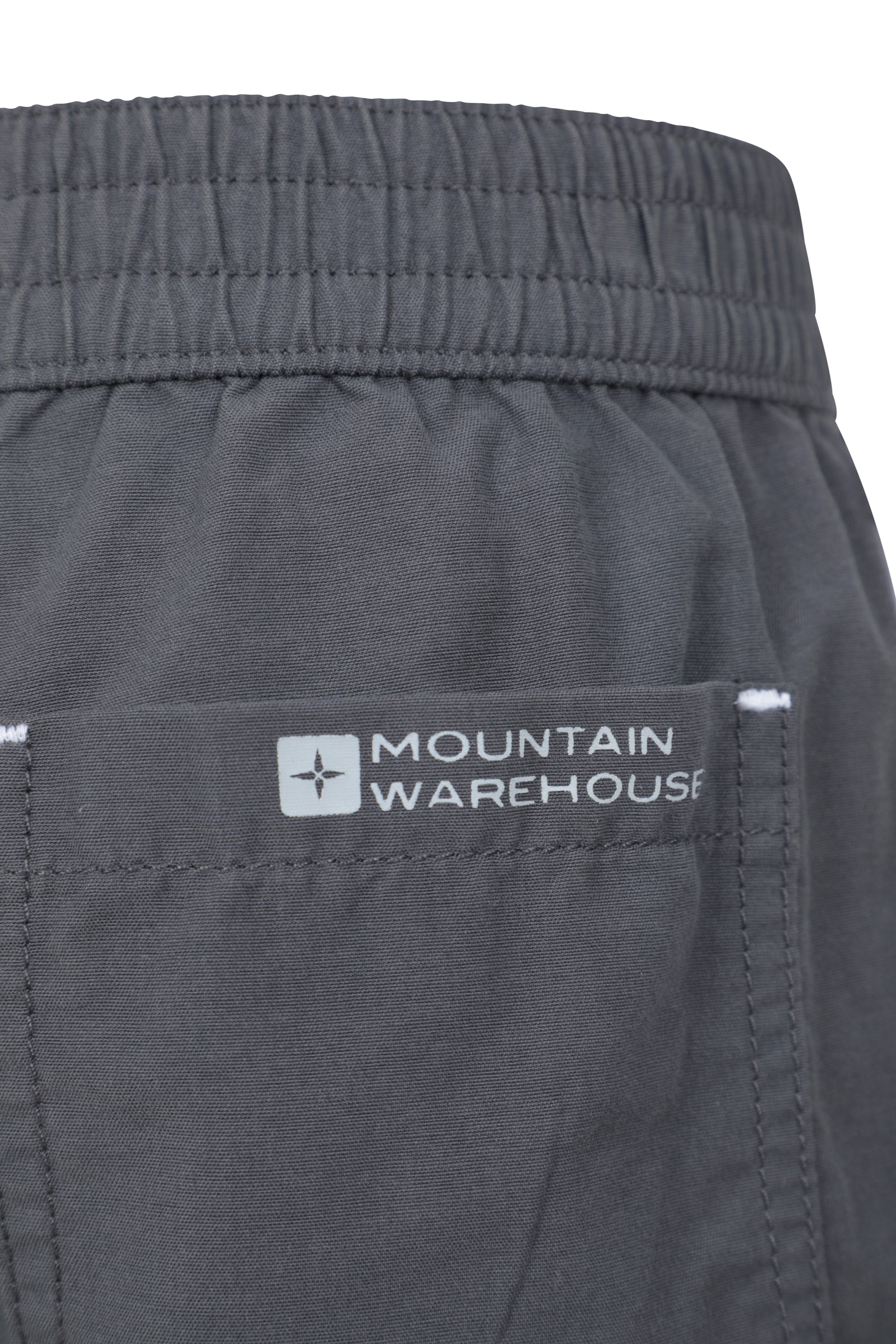 Marque : Mountain WarehouseMountain Warehouse Short Explorer en Coton Biologique pour Enfant Respirant Idéal pour Les activités de Plein air Pantalon de randonnée à Taille élastique léger 