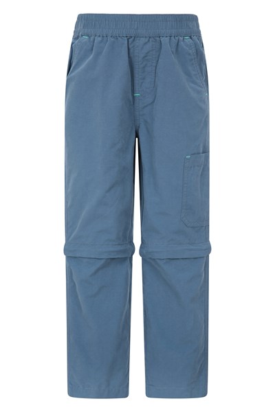 Explorer Kids Organic Zip-Off Trousers - Teal