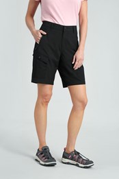 Expedition Hybrid-Shorts für Damen Schwarz