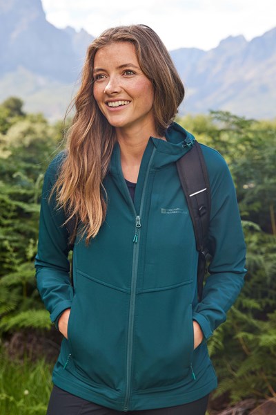 Canyan Womens Water-Resistant Softshell Jacket - Green