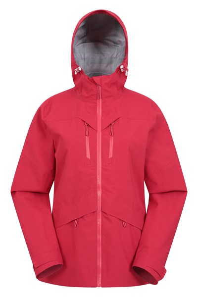 3 Layer Rhine Extreme Womens Waterproof Jacket - Dark Red