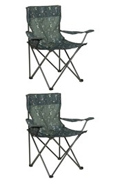Patterned Folding Chair Set