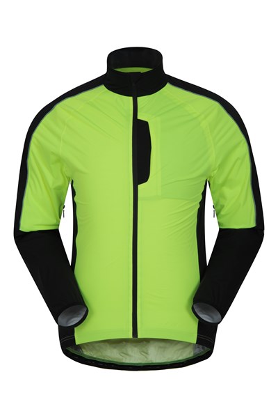 Fahren Mens Waterproof Cycling Jacket - Yellow