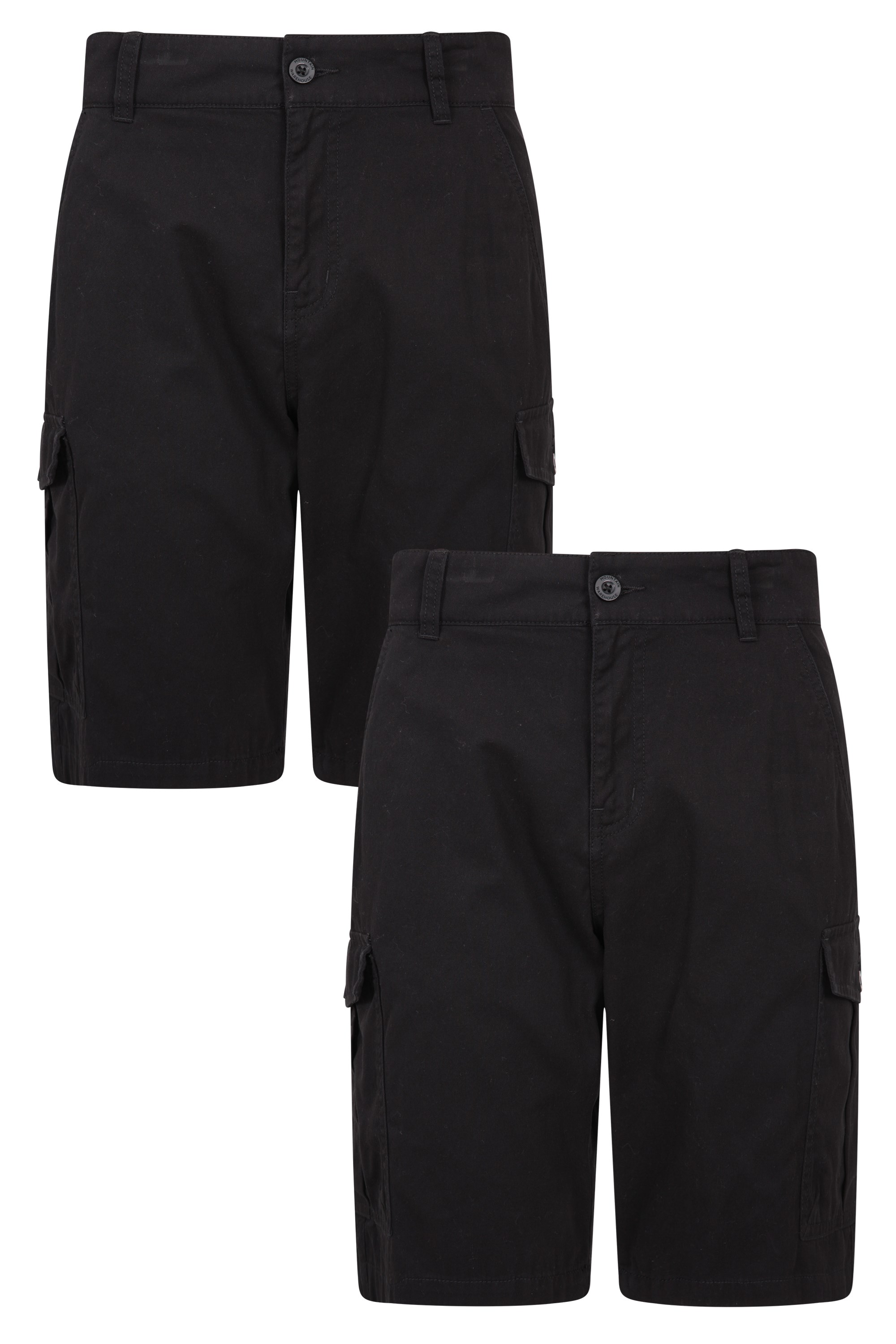 6 Bolsillos para Caminar Pantalón Corto Tipo Cargo Resistente en Sarga de algodón 100% Mountain Warehouse Pantalón Corto Lakeside para Hombre Correr
