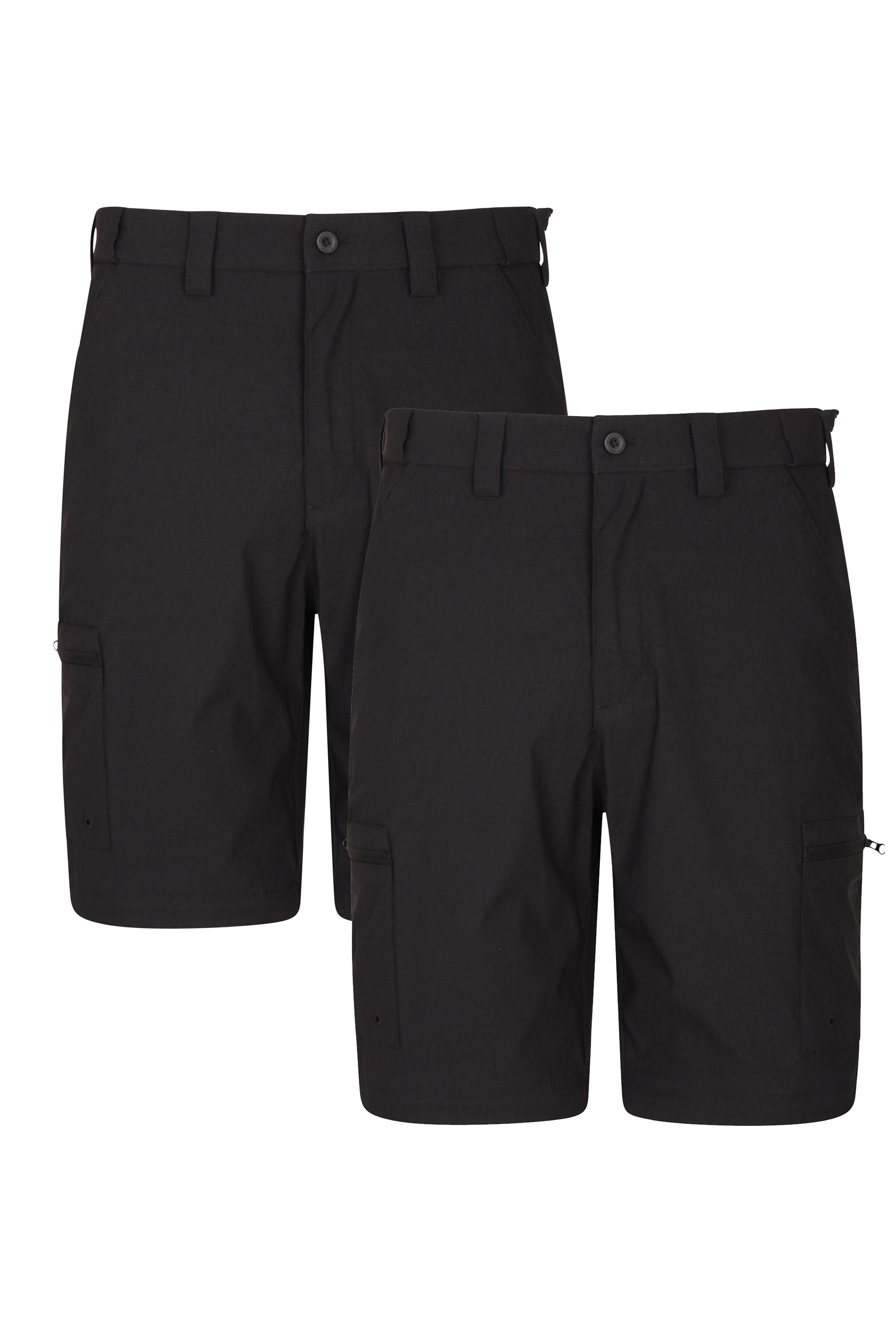 Trek Mens Stretch Shorts Multipack - Black