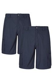 Trek II Mens UV Shorts Multipack