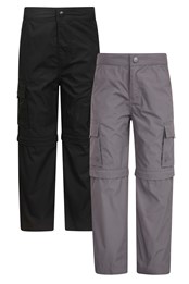 Active Kids Zip-Off Trousers 2-Pack Mixed