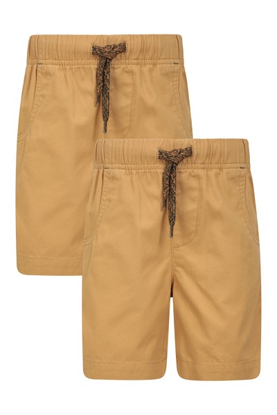 Waterfall Boys Organic Shorts Multipack - Beige