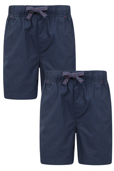 Waterfall Boys Organic Shorts Multipack - Navy