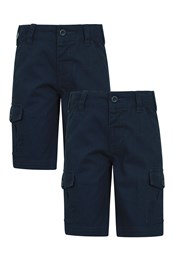 Lot de shorts Cargo - Pour enfant Bleu Marine