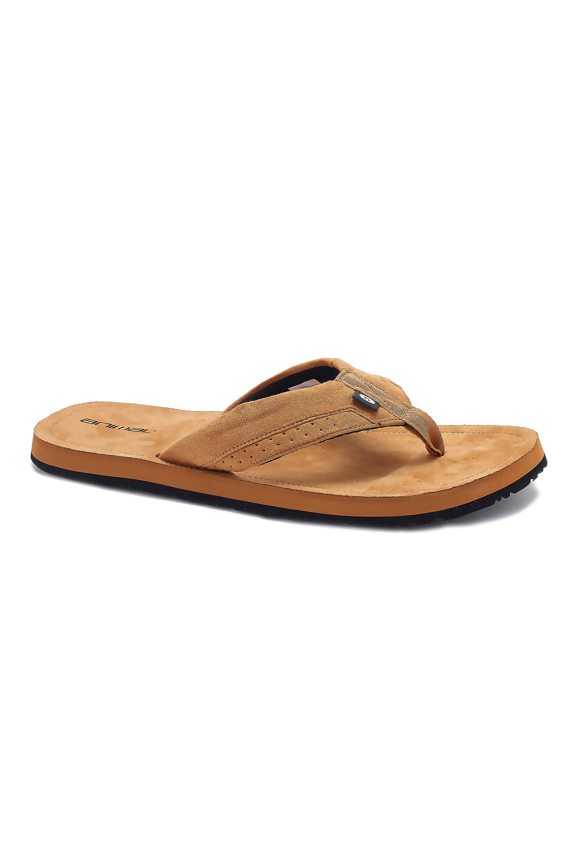 animal leather flip flops