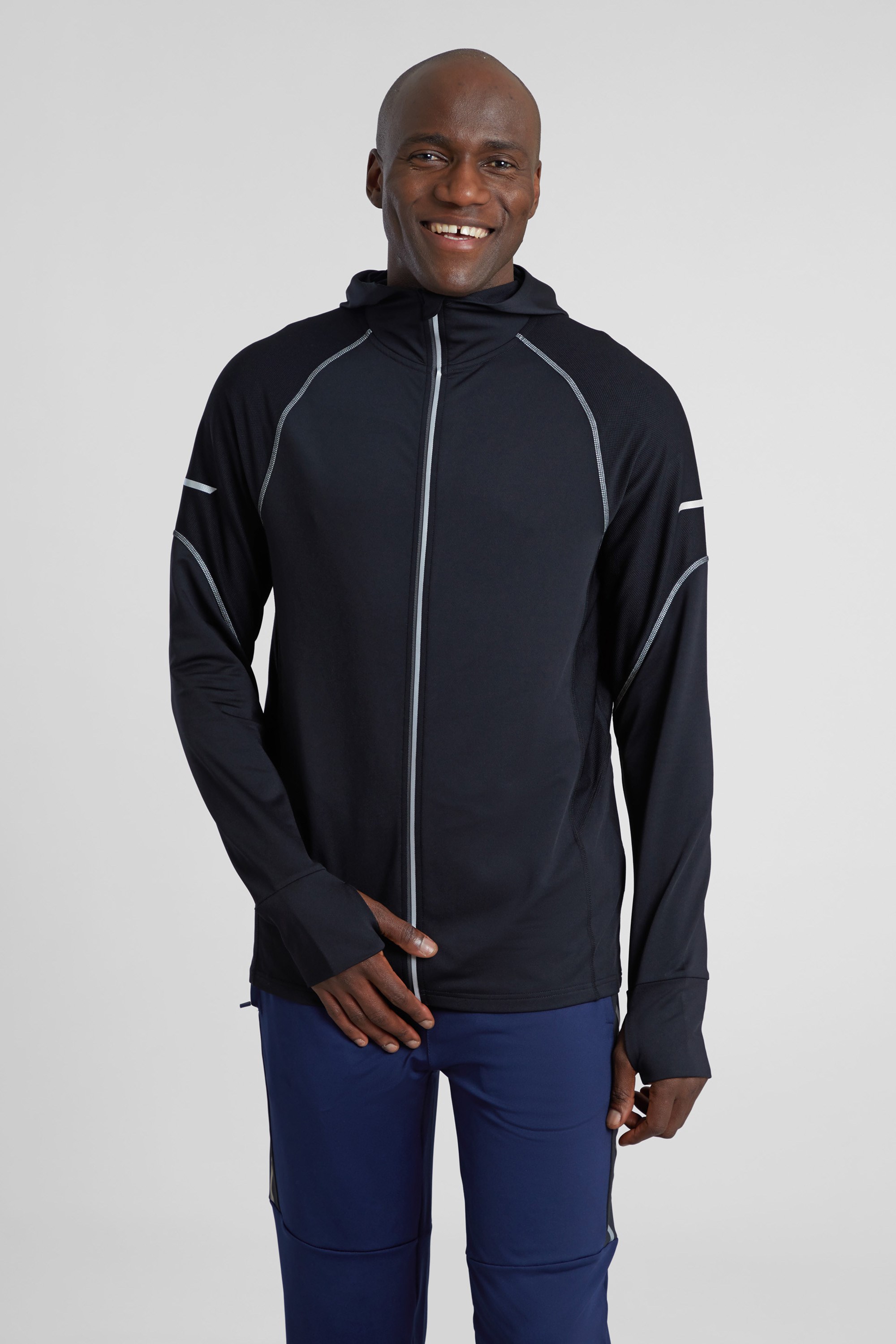 Control Mens Reflective Running Hoodie | Mountain Warehouse GB