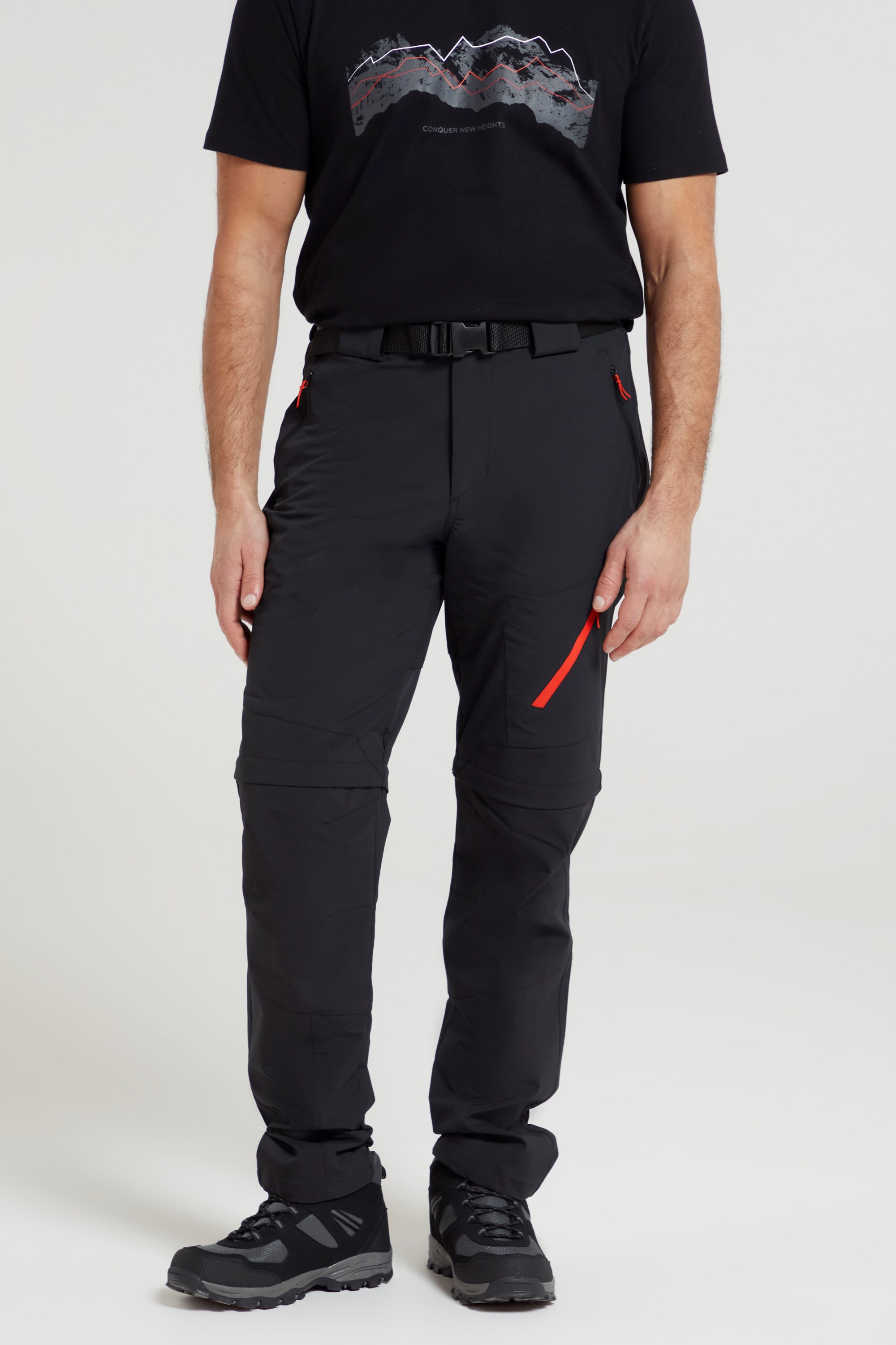 Buy ain Warehouse Trek Mens Convertible Trousers  Knee Zip Hiking Pants  Lightweight Summer Trousers Pockets Adjustable Pants Good Fit Casual  Bottoms for Travelling Online at desertcartINDIA