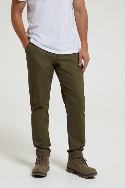 Woods Mens Chino Trousers - Green