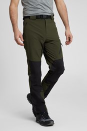 Forest Mens Water-Resistant Trekking Trousers Green