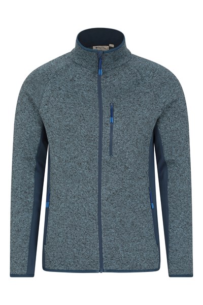 Treston Mens Full-Zip Fleece Jacket - Blue
